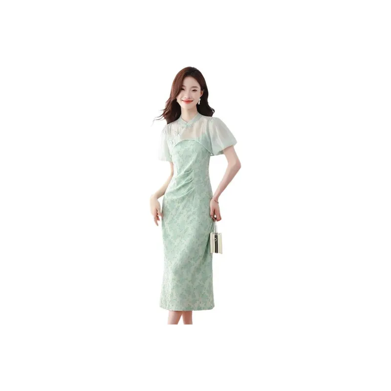 Mu Xiao Xin Two Piece Skirt Sets Women's Mushroom Grass Green-1