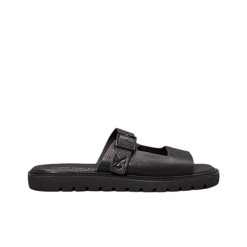 CKJ CALVIN KLEIN JEANS Slide Slippers Men's Brown-1