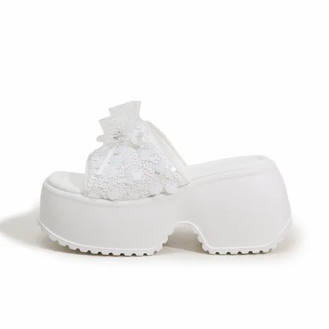 Milan Love Song Rubber Foam Outsole Slip Resistant Abrasion Resistant Cushioning Slide Slippers Women's-0