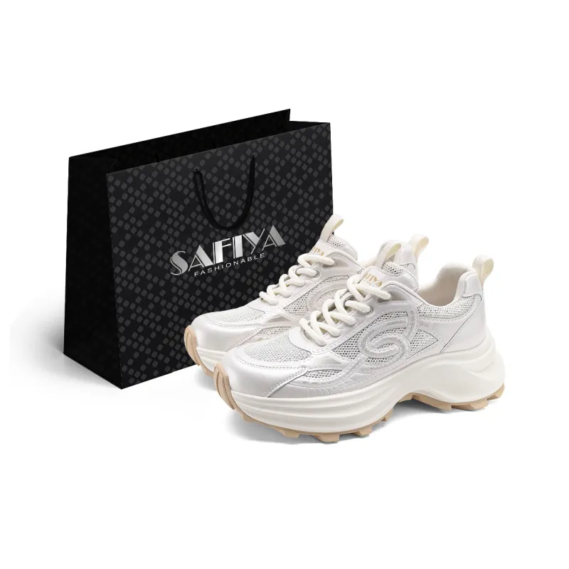 Safiya Cushioning Abrasion Resistant Lightweight Low Top Chunky Sneakers Women's-7