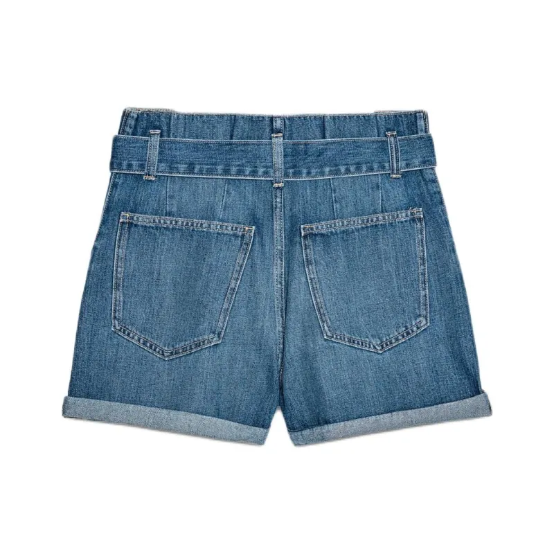 ZARA Trf Denim Shorts Women's Blue-1