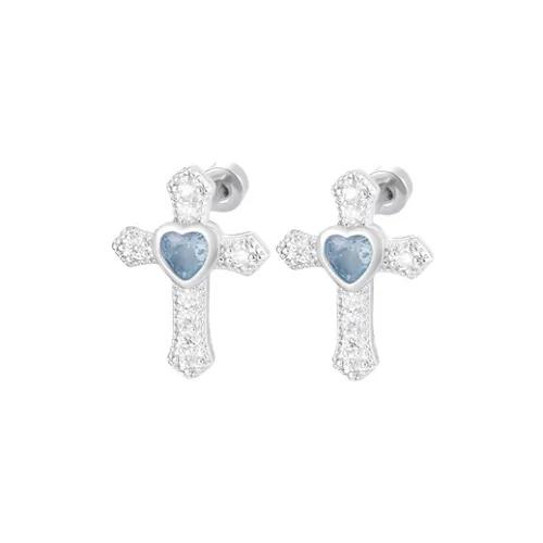 Universe Search S925 Silver Stud Earrings Women's