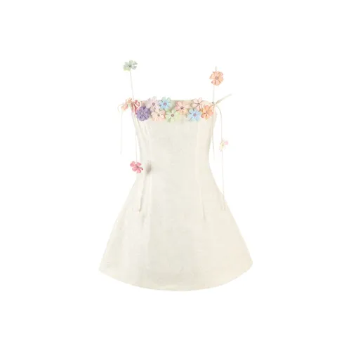 COVER TIME Slip Dresses Women's Apricot