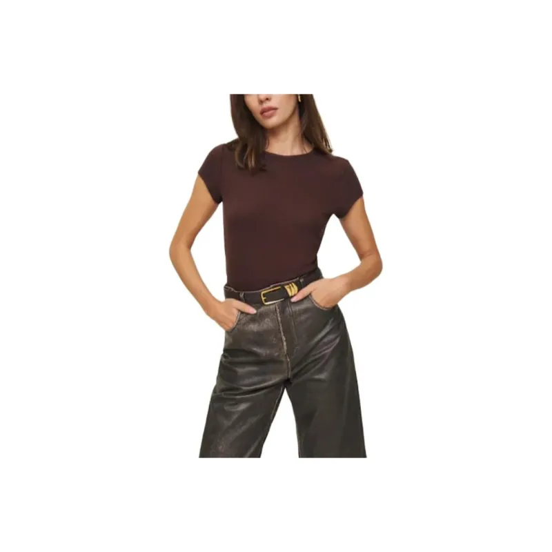 Reformation T Shirts Women's Brown-0