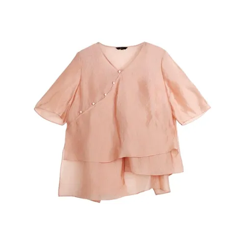 Contour Shirts Women's Orange Pink