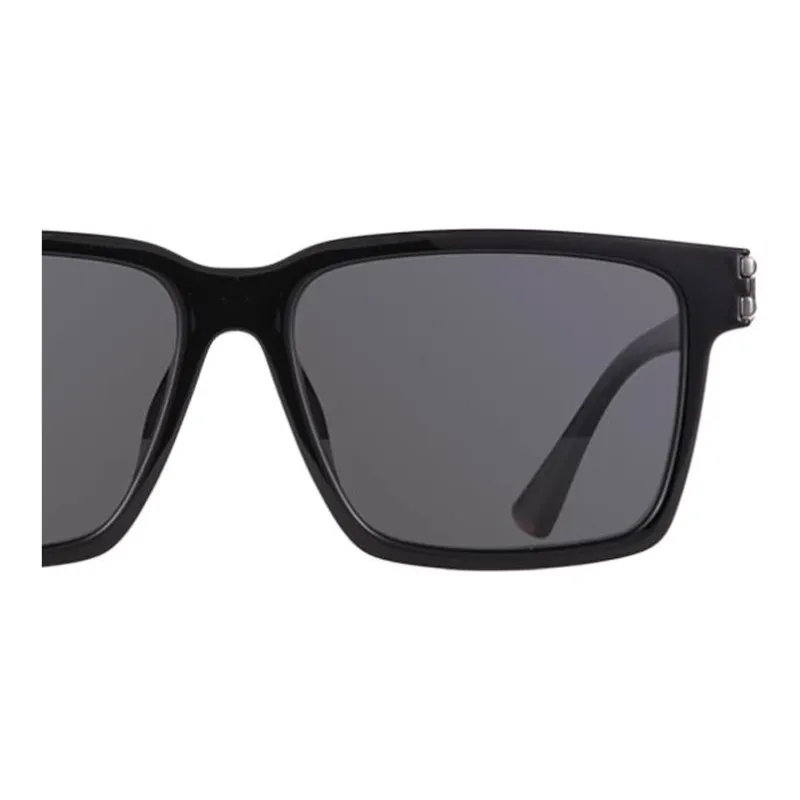 CDG Play Plate Frame Metal Square Sunglasses Men's Black-2