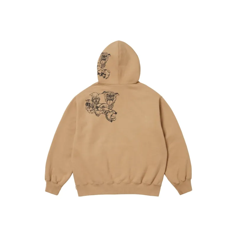 Supreme Pitbulls Embroidered Hooded Sweatshirt-1