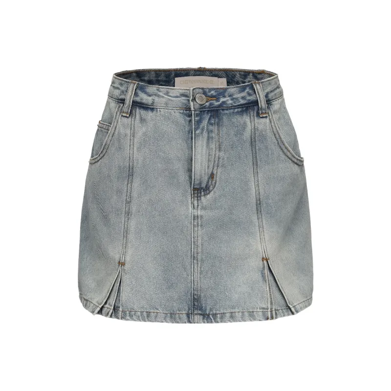 CHIWAWAMEME Denim Short Skirts Women's-0