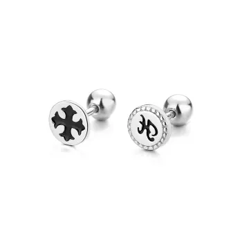 CENTURY&KINDLE S925 Silver Stud Earrings Unisex