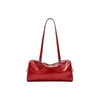 MUVA Cow Leather Shoulder Bag Medium Size Women's Multicolor