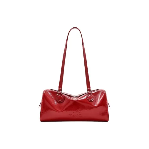 MUVA Cow Leather Shoulder Bag Medium Size Women's Multicolor