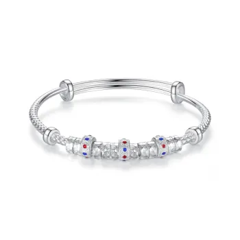 SHENGYALUO 999 Fine Silver Sterling Silver Bracelets Women's