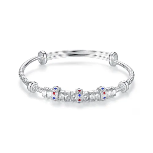SHENGYALUO 999 Fine Silver Sterling Silver Bracelets Women's