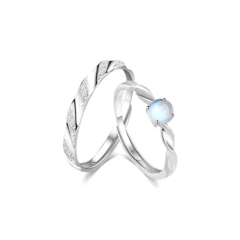 Master Kim Glass Cat Eye Adjustable Ring Unisex