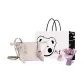 White Shopping Bag+Greeting Card+Dried Flower