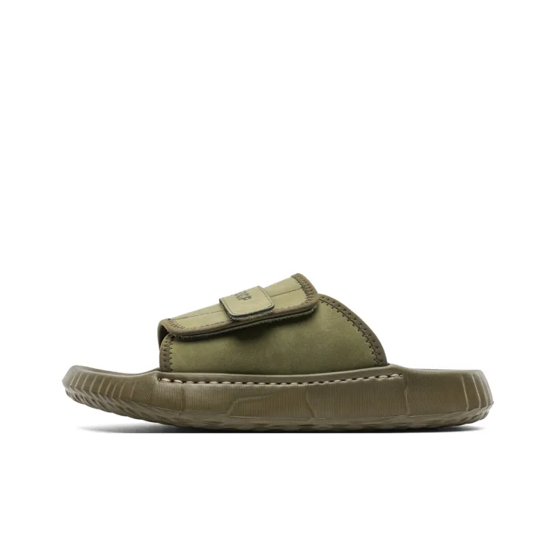 Ignition Rubber Sole Stitching Slip Resistant Abrasion Resistant Slide Slippers Men's Olive Green-0