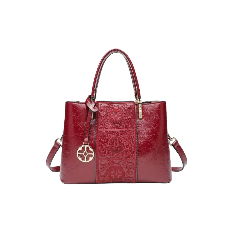 Pivsnu Synthetic Leather Shoulder Bag, Handbag Women's Red-0