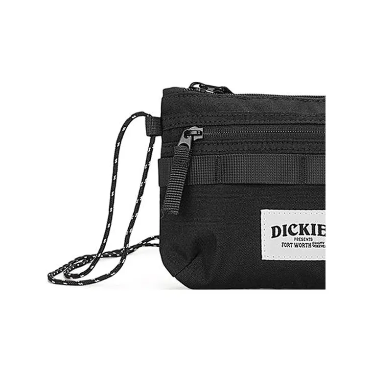 Dickies Polyester Shoulder Bag, Crossbody Bag Mini Unisex Asphalt Black-1