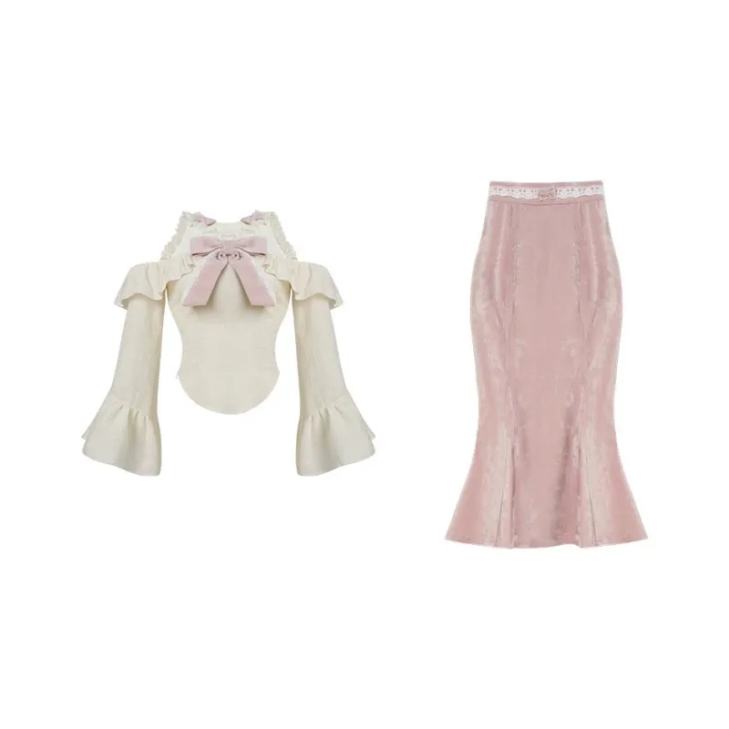 Udon House Two Piece Skirt Sets Women's-0
