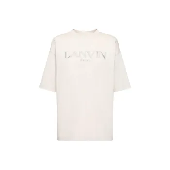 Lanvin Logo-embroidered Cotton T-shirt