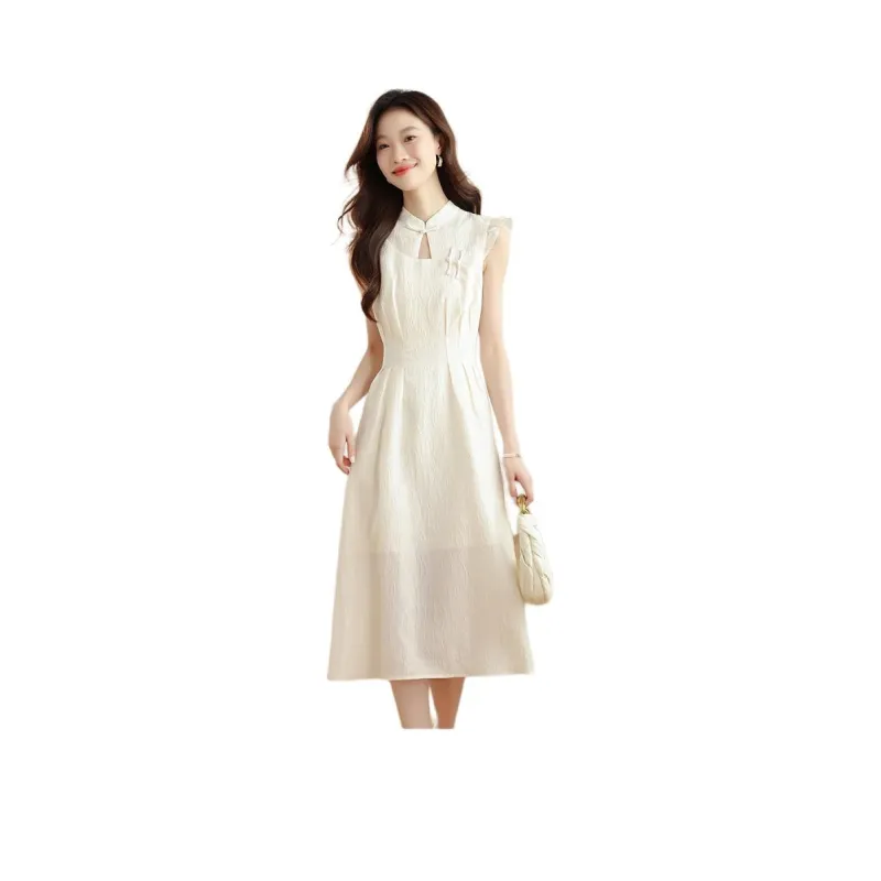 Mu Xiao Xin Short Sleeved Dress Women's-0