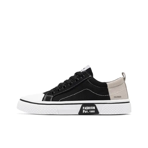 HUANAI Lightweight, Breathable, Slip Resistant, Abrasion Resistant Low Top Skateboard Shoes Men's