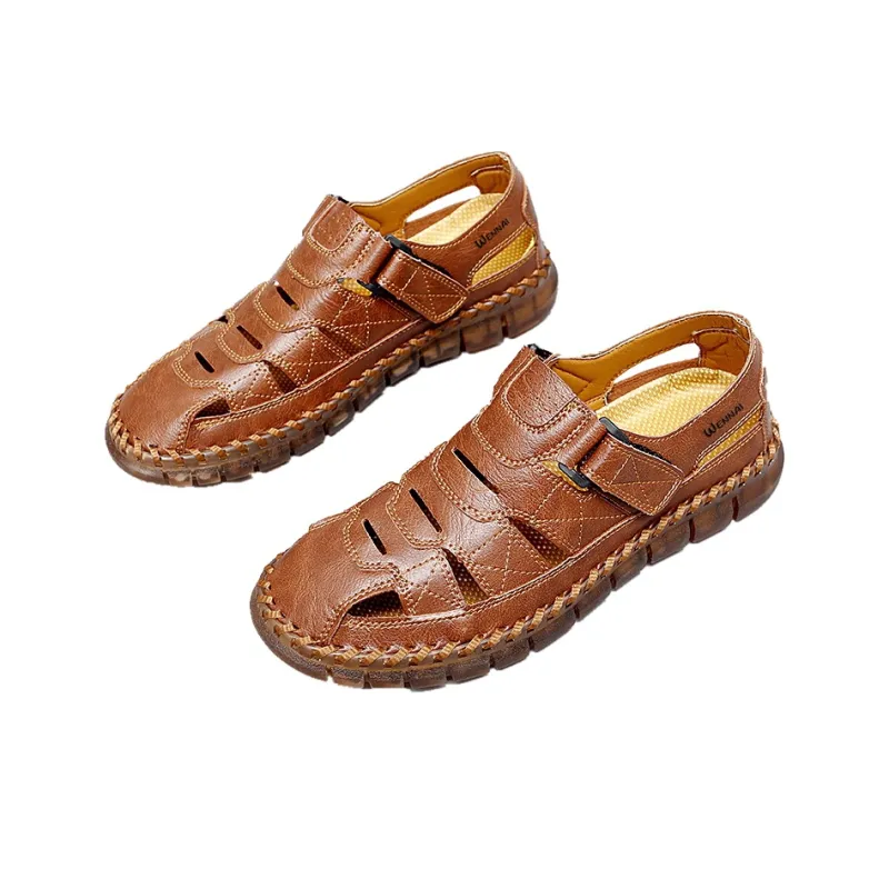Wen Nai Casual Shoes Men's Brown-2