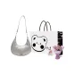 Silver Shopping Bag+Greeting Card+Dried Flower