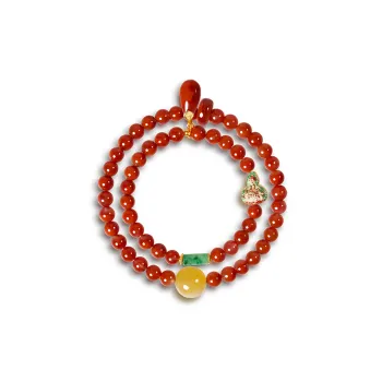 RIXIANGWAN South Red Agate Bracelets Unisex