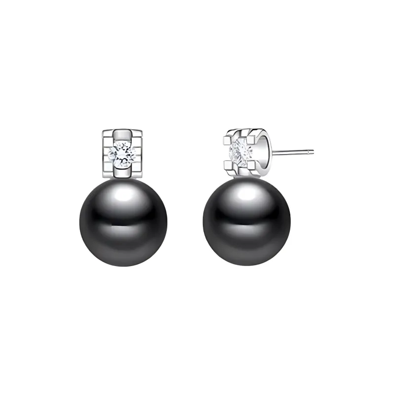 ME LUXE Pearl Stud Earrings, Exquisite And Elegant Women's-0