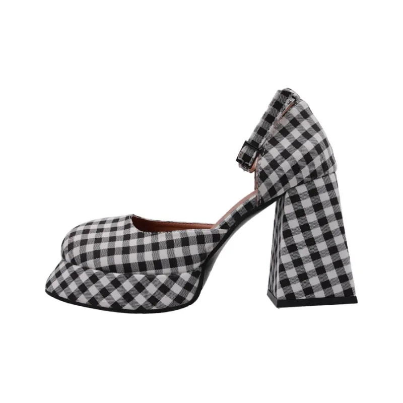 MCKP Chunky Heel High Heels Women's-4