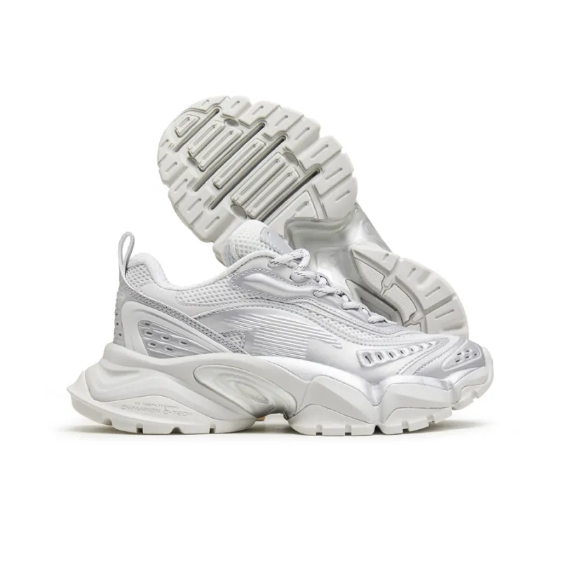 Champion Tooth Shark 2.0 Balance Low Top Chunky Sneakers Women's Silver White/photon Gray-1