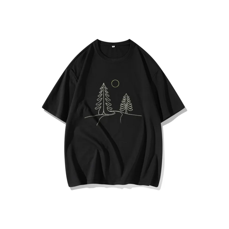 FAIRWHALE Drop Shoulder Sleeve T Shirt Women's-3