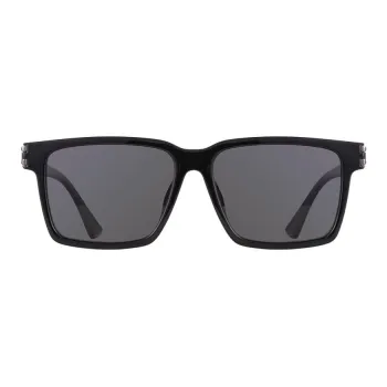 CDG Play Plate Frame Metal Square Sunglasses Men's Black
