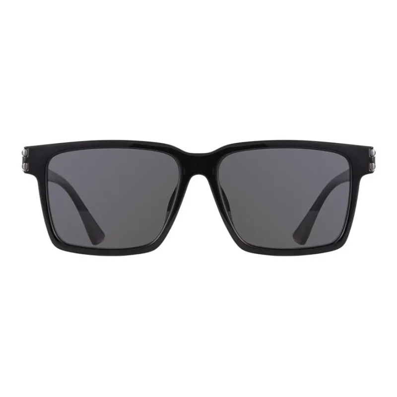 CDG Play Plate Frame Metal Square Sunglasses Men's Black-0