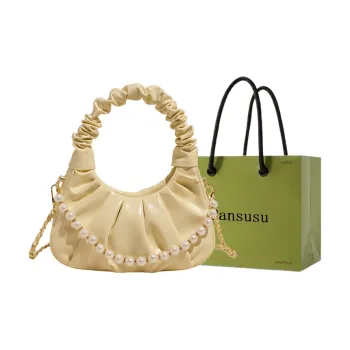 Bansusu PU One Shoulder Handbag Women's Yellow/White/Black/Pink