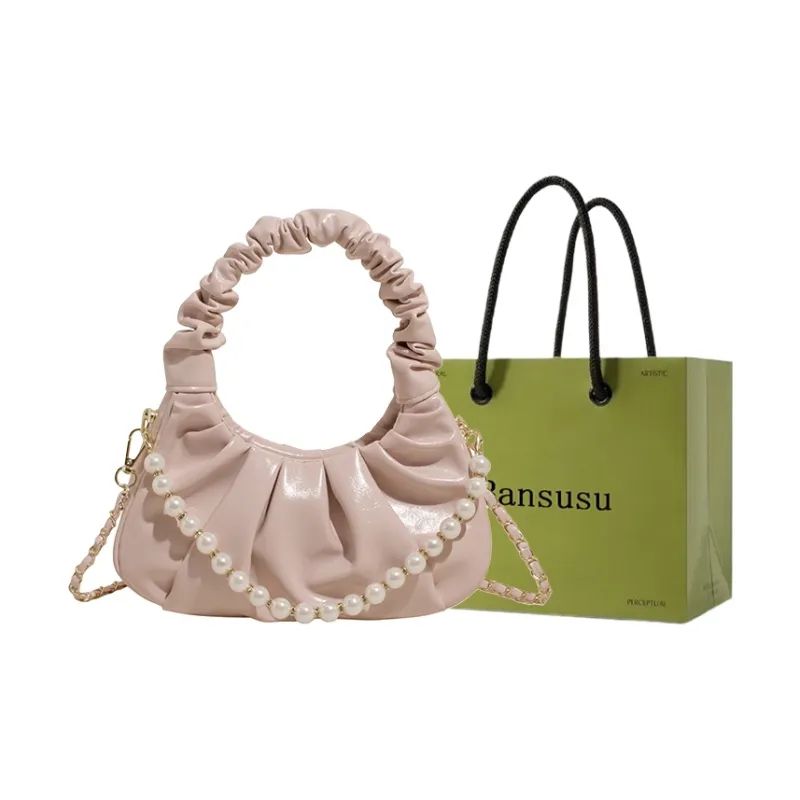Bansusu PU One Shoulder Handbag Women's Yellow/White/Black/Pink-3