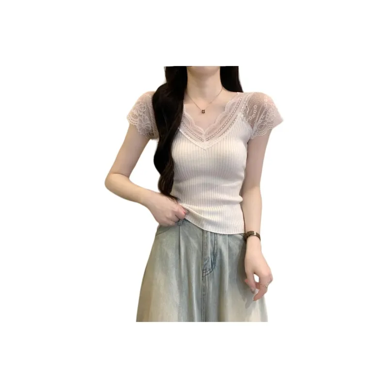 ERIRI Flutter Sleeve T Shirt Women's-0