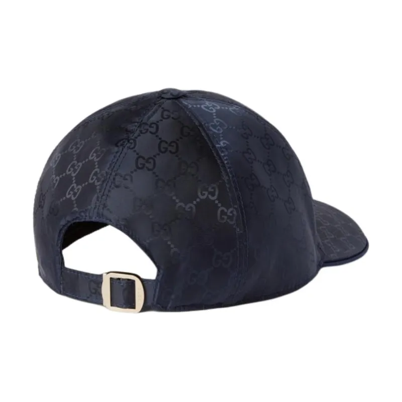 GUCCI Nylon Baseball Caps Unisex Blue-2