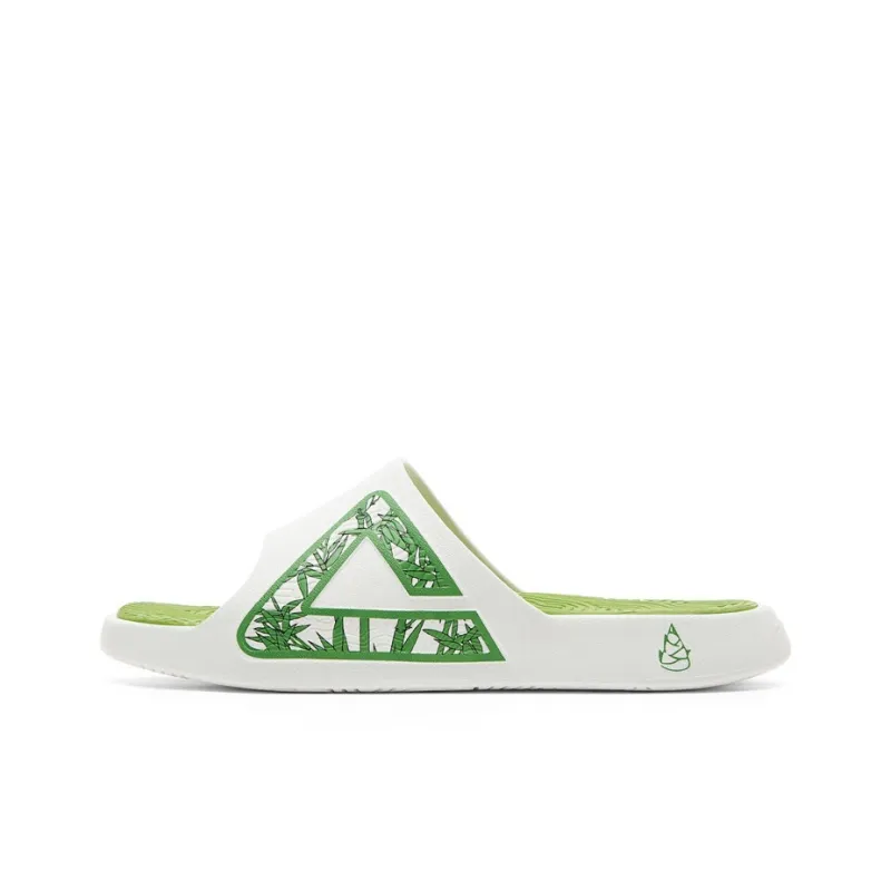 PEAK Tai Ji1.0 Slip Resistant Abrasion Resistant Cushioning Slide Slippers Men's Ivory Green-0