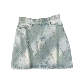 ABCMININ Denim Short Skirts Women's