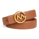 Plate Buckle _ Caramel