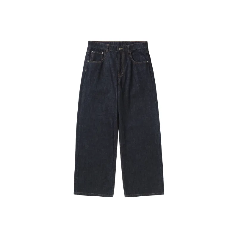 Makemore Jeans Unisex Dark Blue-0