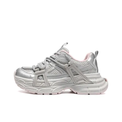 ZHR Manacles Height Increasing, Abrasion Resistant, Lightweight, And Breathable Low Top Chunky Sneakers Women's