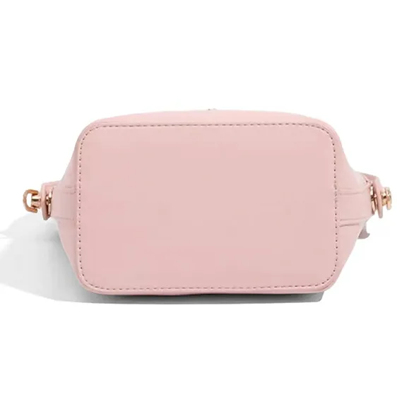 CLEVER& KETCH PU One Shoulder Handbag Regular Women's Pink/Ecru-3