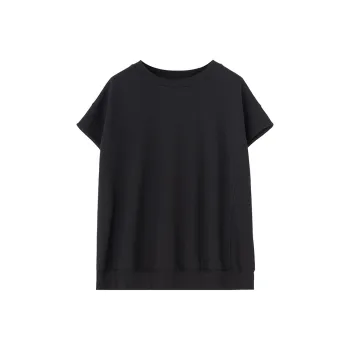 SOON FLOWER Drop Shoulder Sleeve T Shirt Women's White