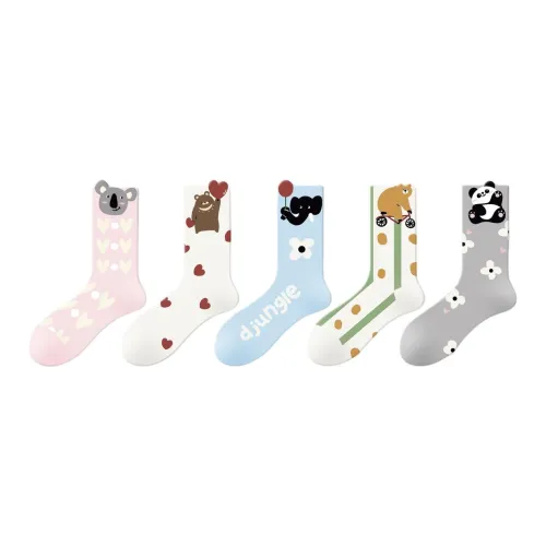 Gentle Welcome Mid Calf Socks Women's 5 Pack