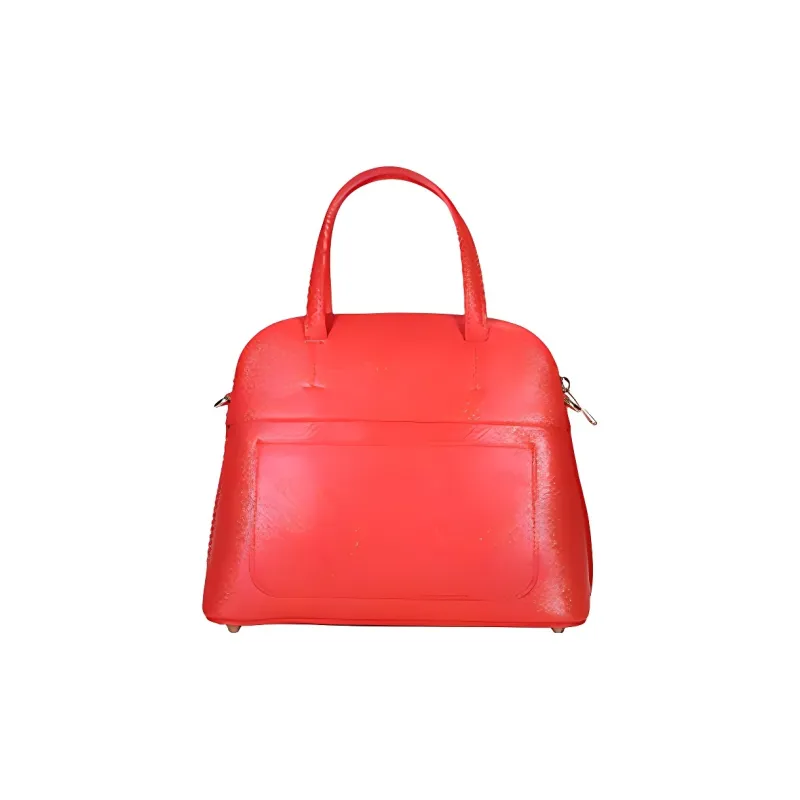 Furla Piper Collection Leather Shoulder Bag, Crossbody Bag, Handbag Women's Red-3