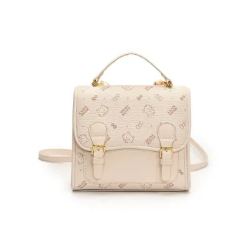 ResNonverba PU Backpack Regular Women's White/Pink/Brown