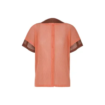PLEATS PLEASE ISSEY MIYAKE Regular T Shirt Women's Orange